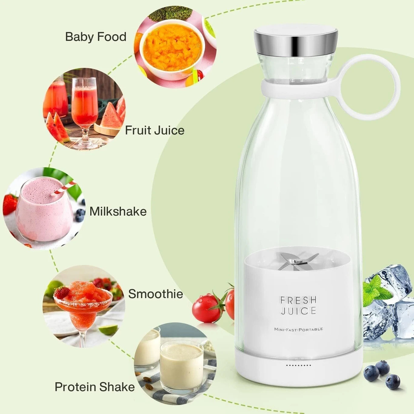 🍹 Portable Blender Juicer – Fresh Juice Anytime, Anywhere!